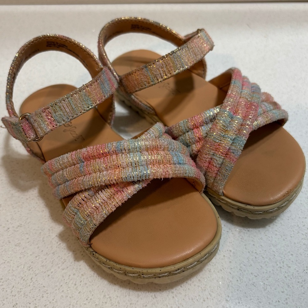 Cat & Jack Ombre Multi Colored Sandals Toddler Size 8